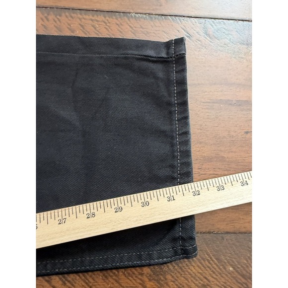 Levi's 505 Jeans Mens 40x32 Black Regular Fit Straight Leg Denim Zip Fly Cotton - Picture 4 of 12